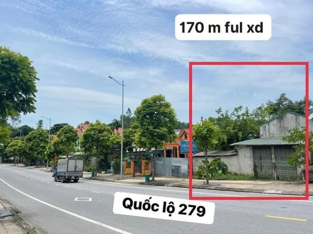 ĐẤT MẶT ĐƯỜNG QL279 KHU TRỚI 2 HOÀNH BỒ