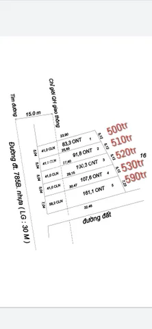 Bán bán  đất thổ cư 135m² , giá 510 triệu tại, Xã Tân Hội, Huyện Tân Châu, Tây Ninh